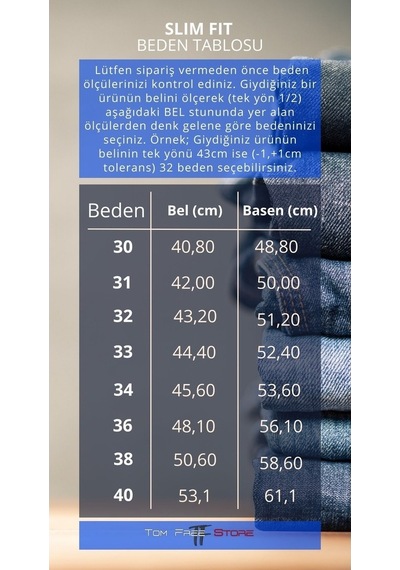 Likralı Erkek Skınny Fıt Kot Pantolon 1282