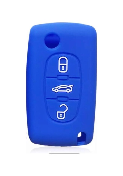 Peugeot 107 207 307 407 308 607 Uyumlu 3Tuş Silikon Anahtar Kılıf