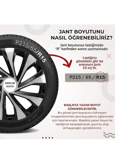 Volkswagen 15 Inc Jant Kapağı Renkli Kırılmaz 5810çiftww