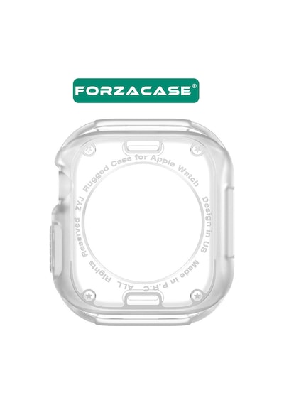Forzacase Apple Uyumlu  Watch 10 42mm İle Önü Açık Armor Silikon Tpu Kasa Koruyucu Kılıf - Fc794 Şeffaf