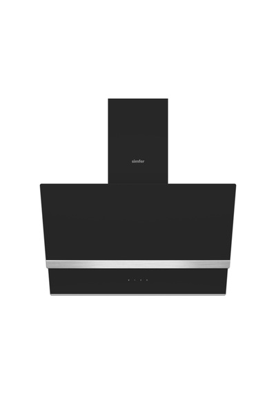 Simfer Steam Siyah 2'li Cam Ankastre Set (3653 Ocak + 8738 Davlumbaz)