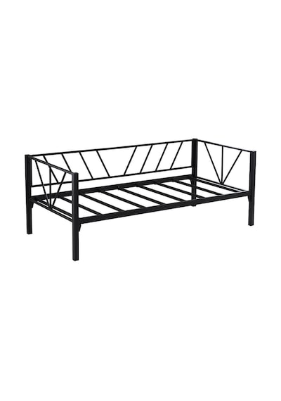 Alchera Daybed Tek Kişilik Sedir Metal Karyola Siyah