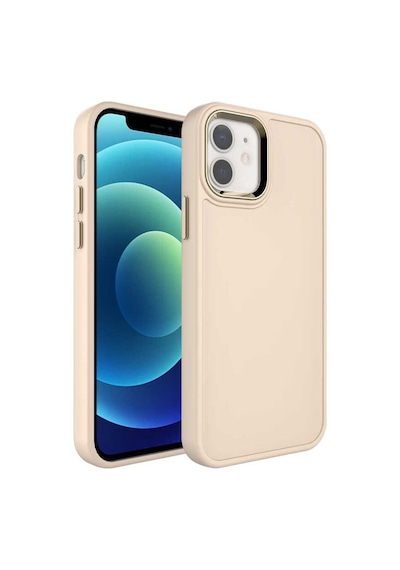 Apple Uyumlu iPhone 11 Kılıf Metal Çerçeve Ve Buton Tasarımlı Sert Zore Botox Kapak Lila