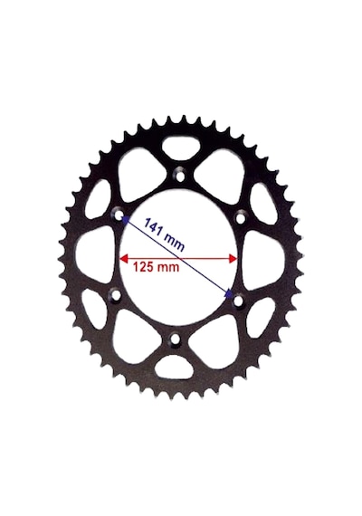 Racıng Cr125-250-Kx-Ktm Arka Dişli 520-50T Iç 125X6 Delikli Ind (500193070)