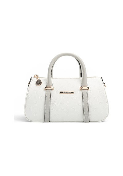 Silver & Polo Silver Polo Beyaz - A.gri Logolu Kadın El Çantası Sp1289