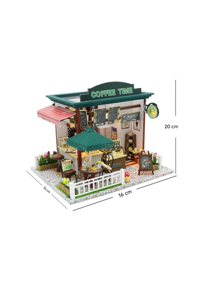 3d Puzzle Ahşap Minyatür Maket Kiti Dıy Kendin Yap Led Işıklandırmalı Maket Ev