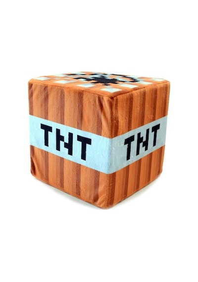 Minecraft TNT Dekoratif Küp Yastık Minder Peluş Oyuncak 10CM
