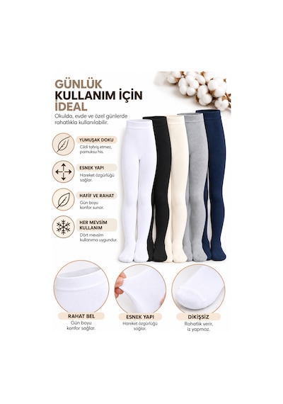 Westicgiyim Kız Çocuk Pamuklu Külotlu Çorap 3 Lü Paket Dikişsiz Burun Kışlık 0-14 Yaş gri Westicgiyim Kız Çocuk Pamuklu Külotlu Çorap 3 Lü Paket Dikişsiz Burun Kışlık 0-14 Yaş gri