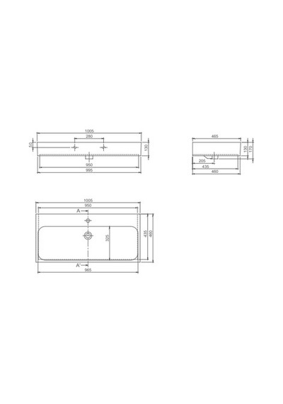 Etajerli 100 Cm Boyutunda Turkuaz Seramik Lavabo 508 Yeşil