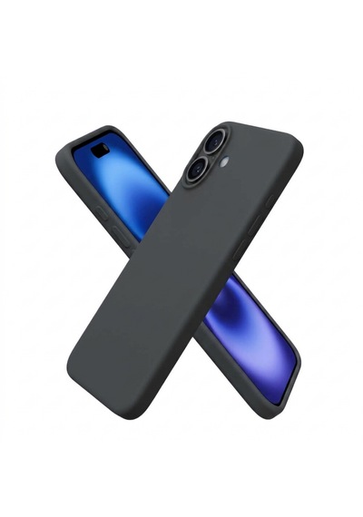 Bix İphone 15 Silikon Kılıf Magsafe Uyumlu Güçlü Koruma Darbe Emici Kömür Grisi