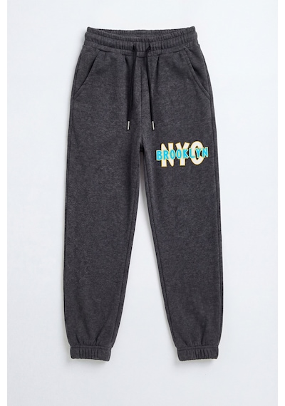 Fyk Kids 5'li Baskı Detaylı Beli Lastikli Erkek Çocuk Jogger Eşofman Altı Sarı-indigo-mavi-lacivert-füme