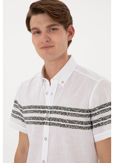 U.s. Polo Assn. Erkek Koyu Haki Gömlek Kısa Kollu 50305921-vr111 Koyu Haki