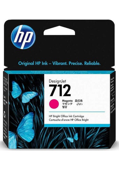 3Ed68A Hp 712 29 Ml Magenta Macenta Designjet Mürekkep Kartuşu