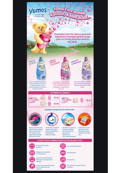 Yumoş Extra Lilyum Konsantre Çamaşır Yumuşatıcısı 2 x 140 ML