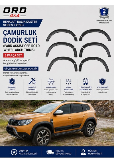 Renault Dacia Duster Serıes 2 2018+ Çamurluk Dodik Seti