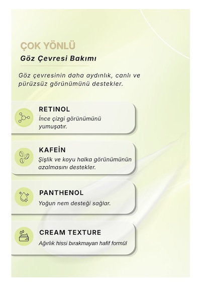 Botavee Bright Fix Kırışıklık Karşıtı, Aydınlatıcı Ve Nemlendirici Göz Çevresi Kremi - Retinol, Kafein 20 Ml