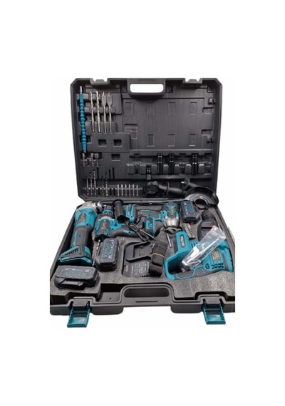 Hsgl HKT 900 Akülü Şarjlı Set Somun Sıkma + Spiral + Hilti + Matkap 4 Adet Akülü El Aleti Seti