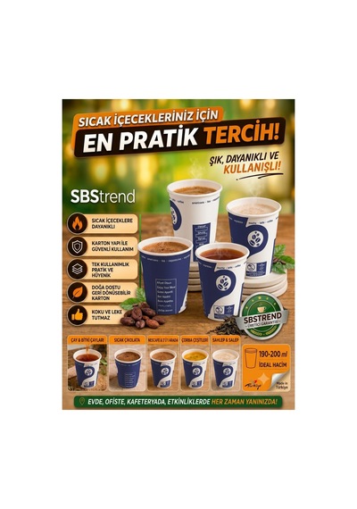 Üreticiden Kalın Gramaj 7 Oz Vending 200 Adet Kağıt Karton Bardak 1