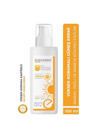 Endoderm Yüksek Korumalı Yüz Güneş Kremi SPF50+ 100 ML