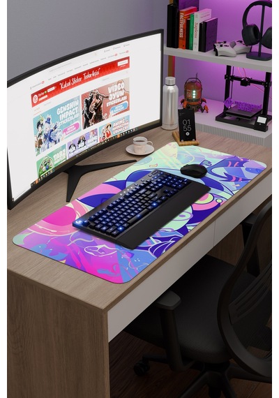 Helluva Boss Kaymaz Dikişli Kauçuk Oyuncu Mousepad V3 - 90x40 Xxl Gaming Mouse Pad Fare Altlığı