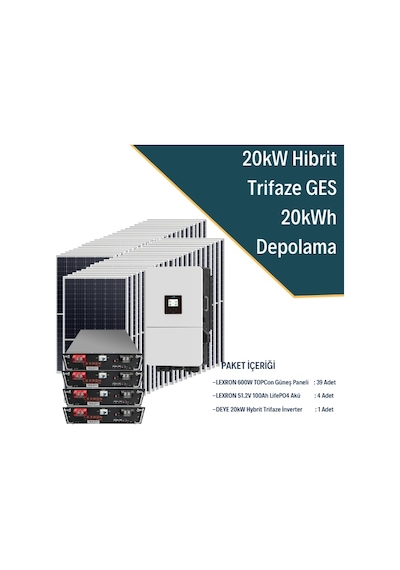 20kw Trifaze Hibrit Sistem 1