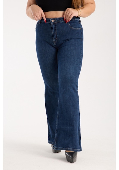 Lacarino 7579 Cındy Xl Kadın Jean Pantolon Dark Blue