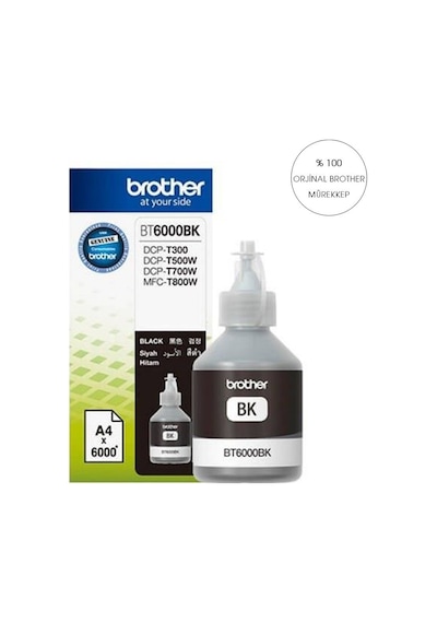 Brother Bt-6000Bk Siyah Mürekkep / Dcp-T300 Dcp-T500W Dcp-T700W M