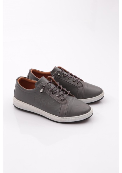Dgn 2011 Kadin Bağcikli Comfort Ayakkabi 2011-2135-R7516 Gri