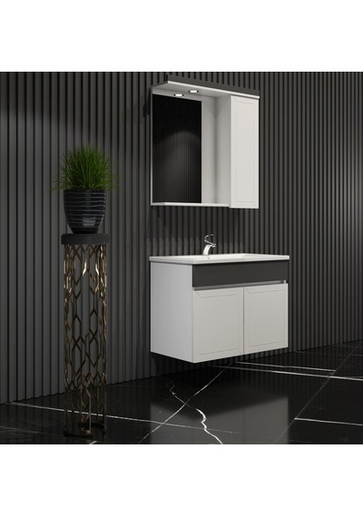 Çuha Banyo Dolabı Takımı 65Cm Balon Kapak Pk109 Renkli Panel Beyaz Çuha Banyo Dolabı Takımı 65Cm Balon Kapak Pk109 Renkli Panel Beyaz