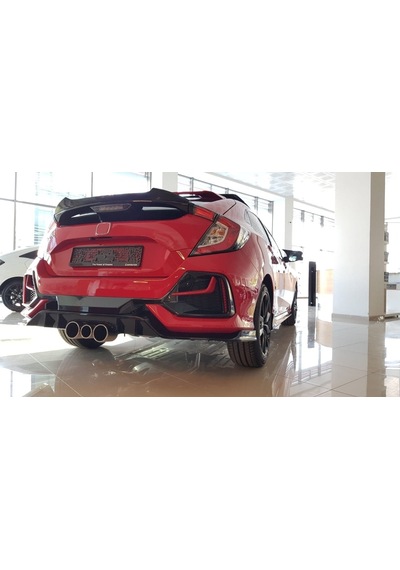 Autogp Honda Civic Fk7 Hb Dto Spoiler Siyah Boyalı 2016 / 2020