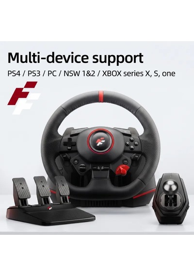 Flashfire F117 Monaco 900 / 270 Titreşimli Yarış Direksiyon Seti Hall-effect Sensör, 6 İleri Manuel Vites, 3 Pedallı Pc / Ps4 / Ps3 / Xbox Series X S / Switch Uyumlu Flashfire F117 Monaco 900 / 270 Titreşimli Yarış Direksiyon Seti Hall-effect Sensör, 6 İleri Manuel Vites, 3 Pedallı Pc / Ps4 / Ps3 / Xbox Series X S / Switch Uyumlu