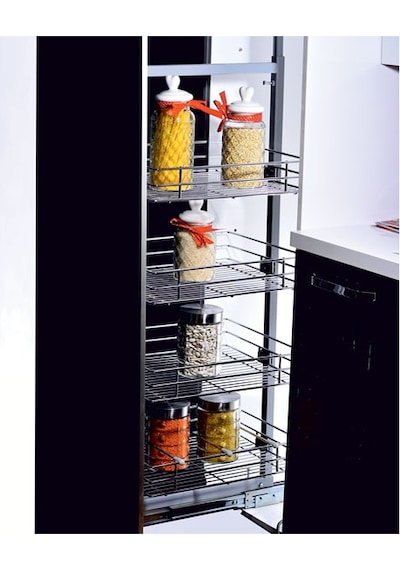 Lüks Kiler Sistemi 60-80 cm arası 2 li sepet, Genişlik-33 cm.