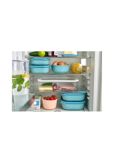 Multi Bowl Cirqula Rectangular Saklama Kabı 1500ml Kırmızı-7517 Vivid Lilac