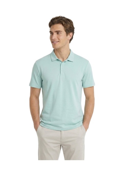 Kip Mint Düz Polo Yaka T-shirt