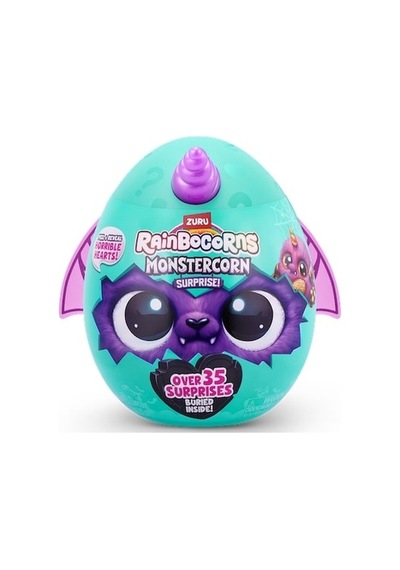 Raınbocorn Monstercorn Surprız Pelus-9297 Mor Boynuz