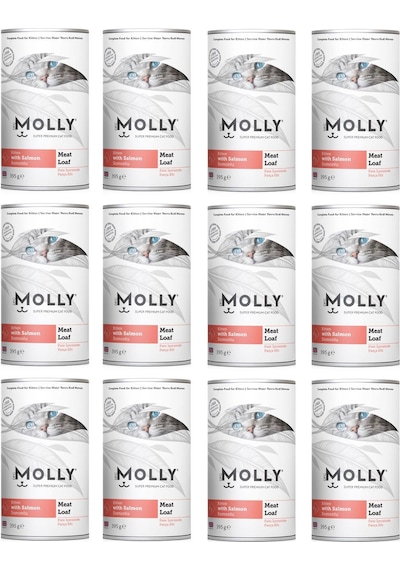 Molly Kitten Somonlu Pate Ezme Yavru Kedi Konservesi 395 G X 12 Adet