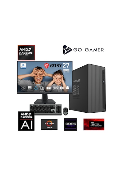 Go Gamer AE345D R7-8700G 32 GB 1 TB SSD 27" Free Dos Oem Paket Masaüstü Oyuncu Bilgisayarı