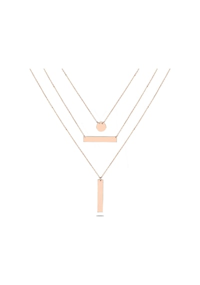 Kuyumcudukkani Kare,dikdörtgen Kolye-37285-r Rose Gold