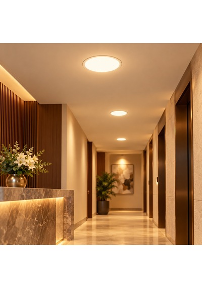 Ld648 B840 48w Sıva Altı Yuvarlak Ayarlanabilir Pmma Led Panel 3000k