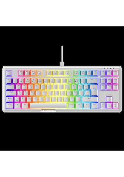 Rampage Claw Beyaz Red Swıtch Mekanik Gaming Oyuncu Klavye Rainbow Tkl Rampage