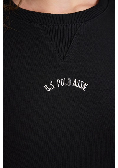 U.S. Polo Assn. Kadın Siyah Sweatshirt 50328959-vr046
