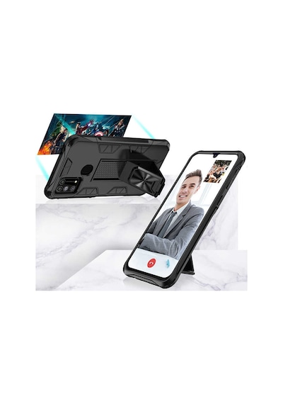 Samsung Galaxy Uyumlu M31 Kilif Miknatisli Standli Silikon Kapak 426895986