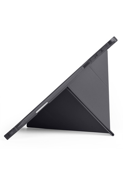 Honor Pad 10 12.1 Kılıf Tri Folding Kalem Bölmeli Katlanabilir Standlı Pu Deri Yumuşak Kapak Kapaklı Kılıf