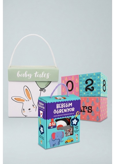 Baby Tales Marine Küpler & İlk Kartlarım Seti Bebek Hediyelik Seti