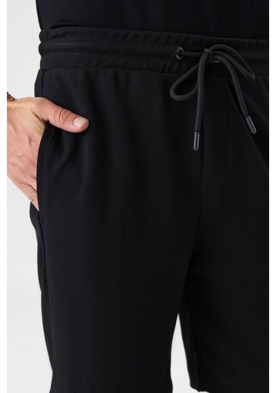 Backandbond Siyah Regular Fit Örme Şort Çok Renkli