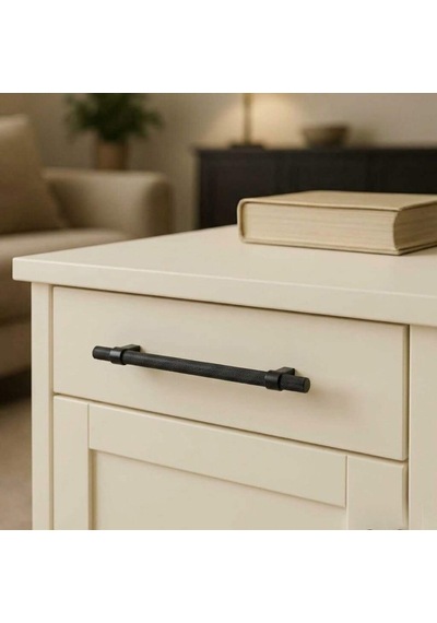 System Mobilya Kulbu Siyah Renk 320mm Kulp Sy8774 0320 Al6-al6 Çok Renkli