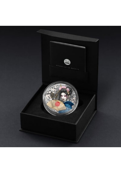 Agakulche Japon Geyşa Gümüş Sikke Coin