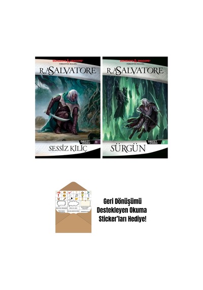Sessiz Kılıç Drizzt Efsanesi 11. Kitap + Sürgün Drizzt Efsanesi 2. Kitap