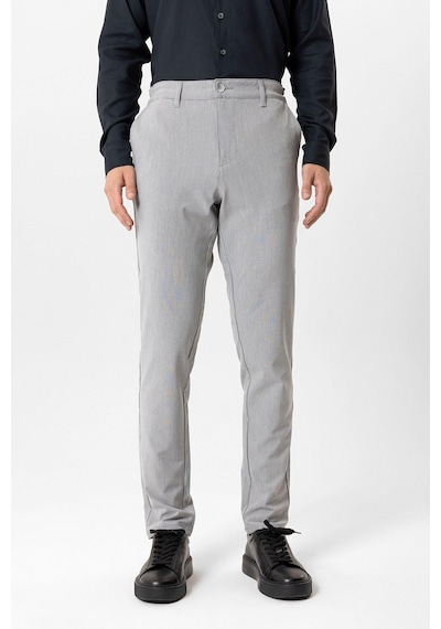 Back And Bond Açık Gri Regular Fit Beli Lastikli Yan Cep Casual Pantolon Çok Renkli