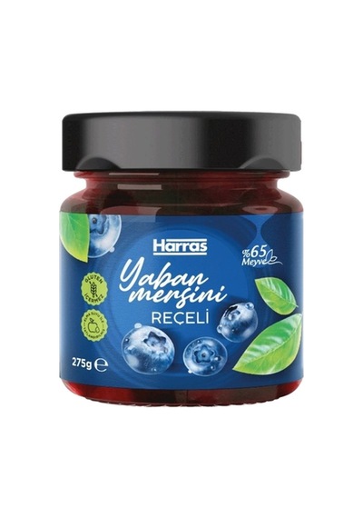 Şeker İlavesiz %65 Yaban Mersini Reçeli 3 X 275g Doğal Meyveli - Yeni Ürün